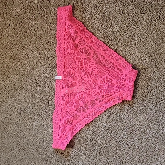 Vintage PINK Lace String Bikini Panty - Picture 3 of 4